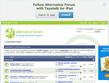 Tablet Screenshot of alternativa-forum.com